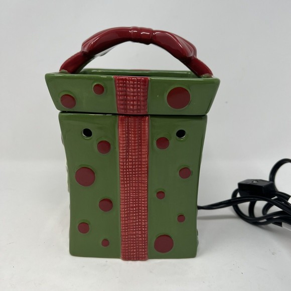 Scentsy All Wrapped Up Retired Wax Warmer Full Size Holiday Collection 2010 - Picture 3 of 8